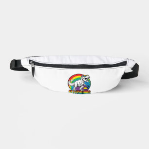 Allysaurus Rainbow Dinosaur Vintage T-Shirt Design Fanny Pack