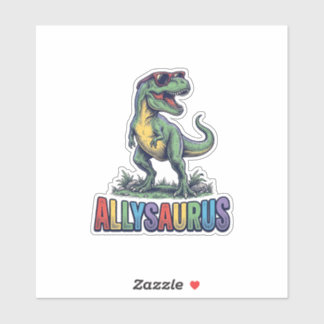 Allysaurus Vintage Dinosaur Sunglasses Shirt Desig