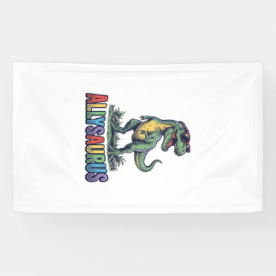 Allysaurus Vintage Dinosaur Sunglasses Shirt Desig Banner