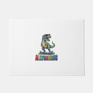 Allysaurus Vintage Dinosaur Sunglasses Shirt Desig Doormat
