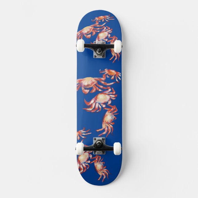 AllyUP Sun Fun Crab Salad Skateboard (Front)