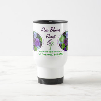 Alma Blooms Purple Bouquet Travel Mug