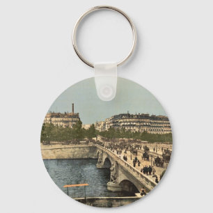 Alma bridge, Paris, France classic Photochrom Keychain