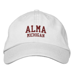 Alma Michigan Embroidered Baseball Hat
