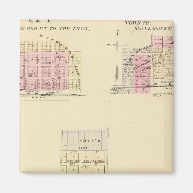 Alma, Nebraska Magnet (Front)