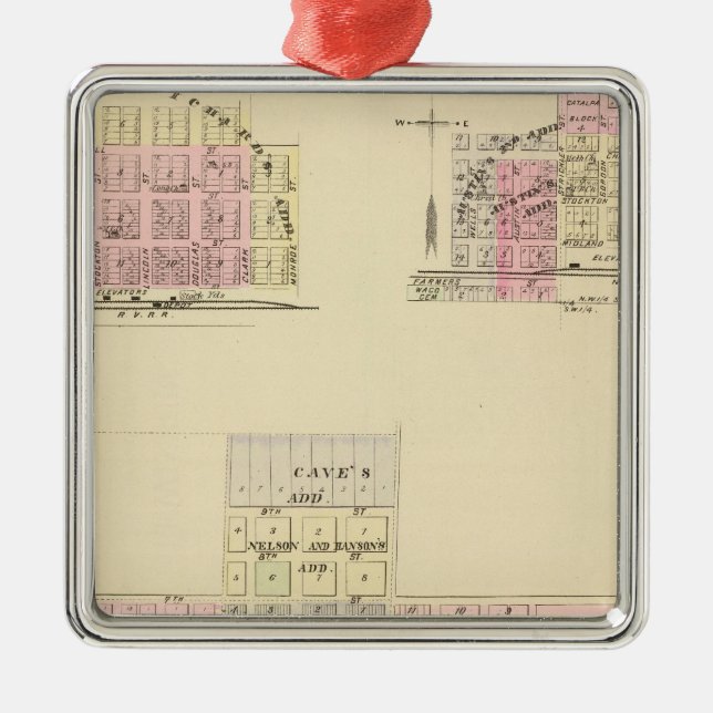 Alma, Nebraska Metal Ornament (Front)