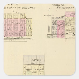 Alma, Nebraska Square Sticker