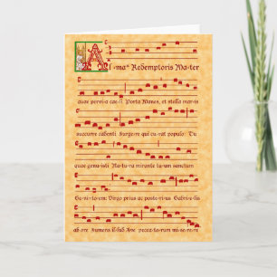 Alma Redemptoris Mater with Angel Card