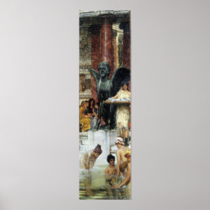 Alma-Tadema - A bathroom (An ancient tradition) Poster