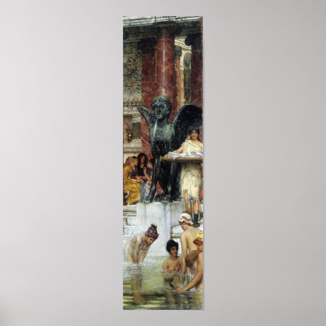 Alma-Tadema - A bathroom (An ancient tradition) Poster (Front)