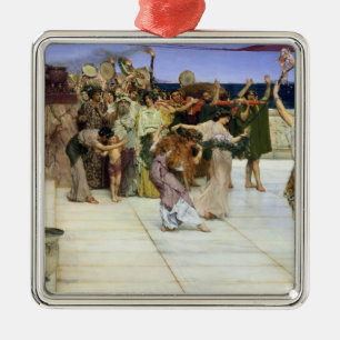Alma-Tadema  A Dedication to Bacchus Metal Ornament