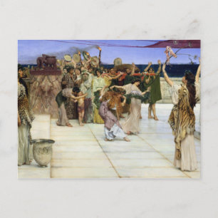 Alma-Tadema  A Dedication to Bacchus Postcard
