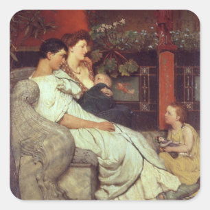 Alma-Tadema   A Roman Family, 1867 Square Sticker