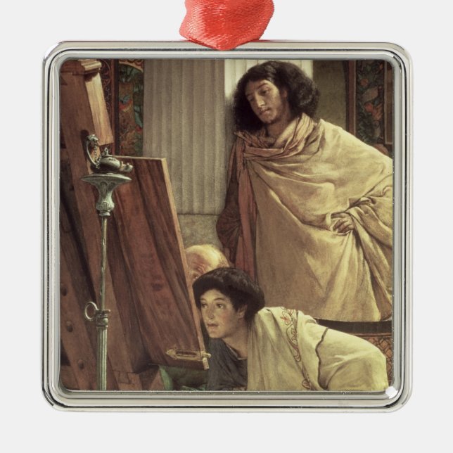 Alma-Tadema | A Visit to the Studio, 1873 Metal Ornament (Front)
