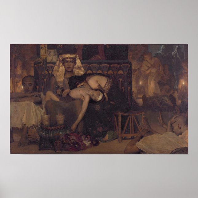 Alma-Tadema - Death Of The Pharaoh's Firstborn Son Poster (Front)