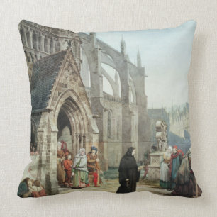 Alma-Tadema   Faust and Marguerite, 1857 Throw Pillow