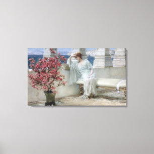 Alma-Tadema   Her eyes are with her thoughts� Canvas Print