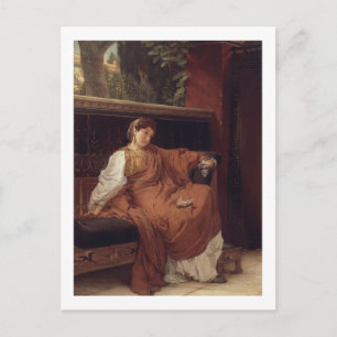 Alma-Tadema   Lesbia Weeping over a Sparrow Postcard