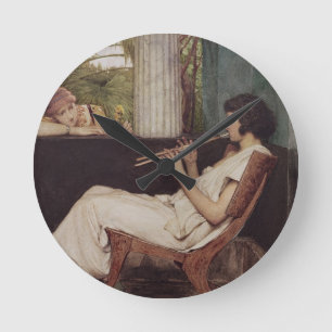 Alma-Tadema Music Hath Charms Round Clock