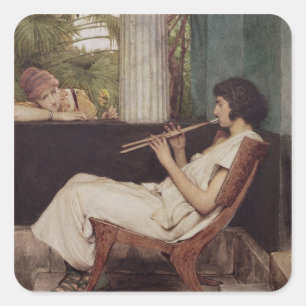 Alma-Tadema   Music Hath Charms Square Sticker