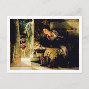 Alma-Tadema Welcome Footsteps, 1883 Postcard