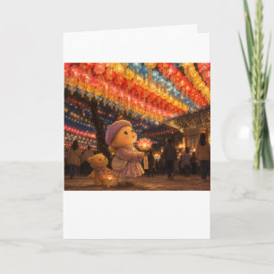 Alma Under the Lantern Sky Greeting Card