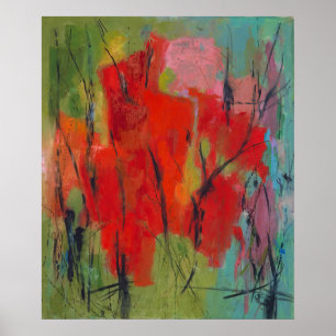 - Alma Woodsey Thomas red abstraction Poster