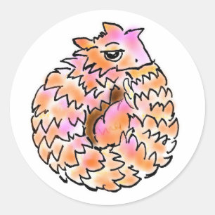 Almajiro Tokage-chan Round Seal