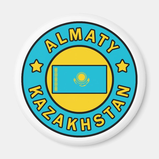 Almaty Kazakhstan Magnet (Front)