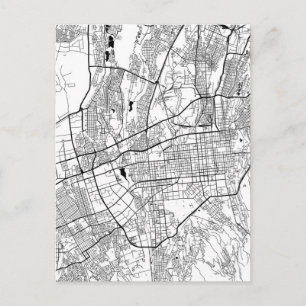 Almaty Kazakhstan Map Postcard