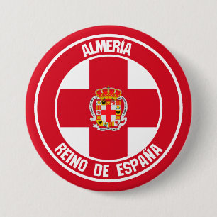 Almería Round Emblem 3 Inch Round Button