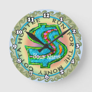 Almighty Dollar  Round Clock