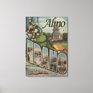Almo, IdahoLarge Letter ScenesAlmo, ID Canvas Print