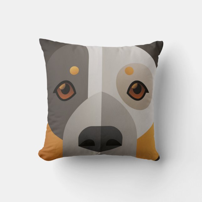 Almofada Australian Boyadeiro Dogs (Cattle Dog) Throw Pillow (Front)