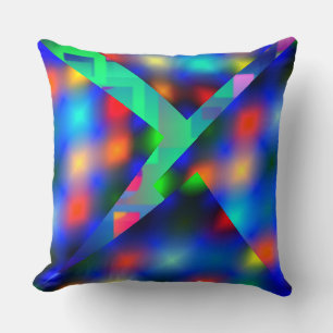 Almofada colorida em estilo luzes embaçadas e mais throw pillow