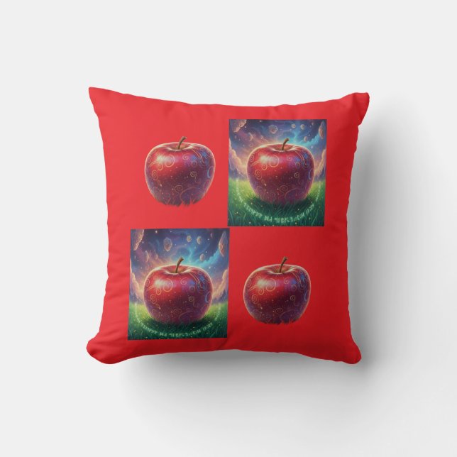 Almofada Enigma Red Throw Pillow (Front)