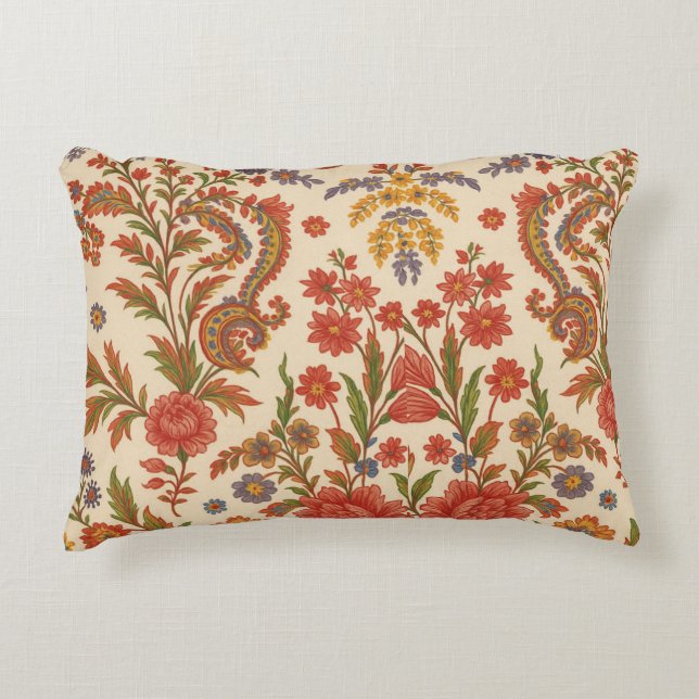 Almofada Flores de Zinnia in arts Accent Pillow (Front)