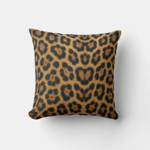 Almofada Leopard Skin Texture and Pattern Throw Pillow