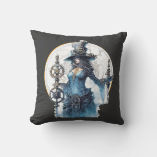 Almofada (Pillow) Evocation Steampunk Throw Pillow