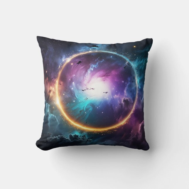 Almofada Planetary Transition Throw Pillow (Front)