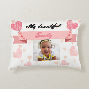 Almofada Redonda Almofada Personalize with your ba Accent Pillow