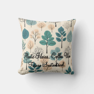 Almofada Roots of the Future-1 Throw Pillow