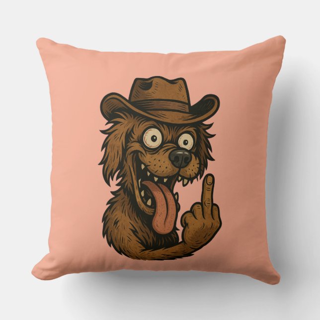 ALMOFADAS CACHORRO LOUCO THROW PILLOW (Front)