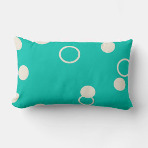 Almofadas DESIGN Padrão Gráfico em Turquesa Lumbar Pillow