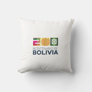 Almohada bicentenario de Bolivia Throw Pillow