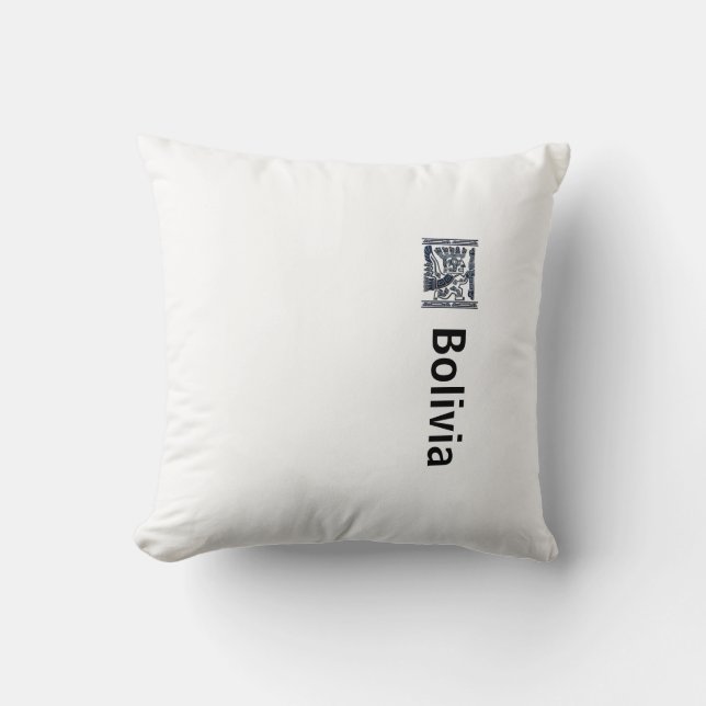 Almohada Bolivia Throw Pillow (Front)