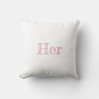 Almohada Her Throw Pillow