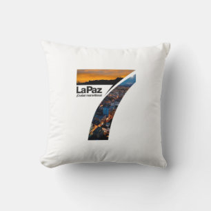 Almohada La Paz ciudad Maravillosa Throw Pillow