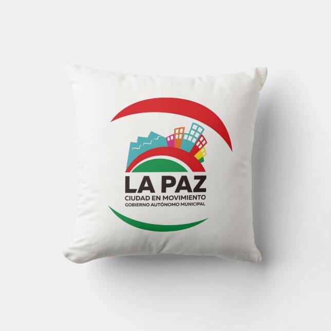 Almohada La Paz Throw Pillow (Front)