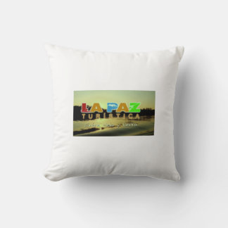 Almohada La Paz turistica Throw Pillow